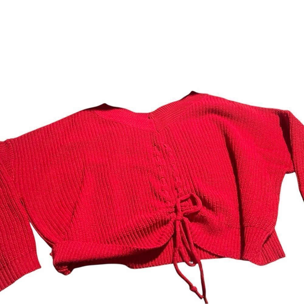 Star and Sky size medium Red Knit Women's Top like new